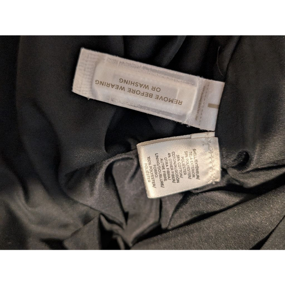 Women's LOFT Skirt Size 4 Black Blue Floral - Picture 8 of 9